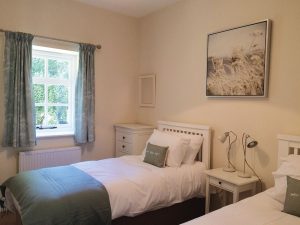single beds double room