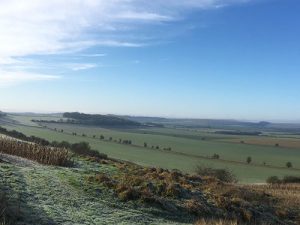 view over Marlborough Downs